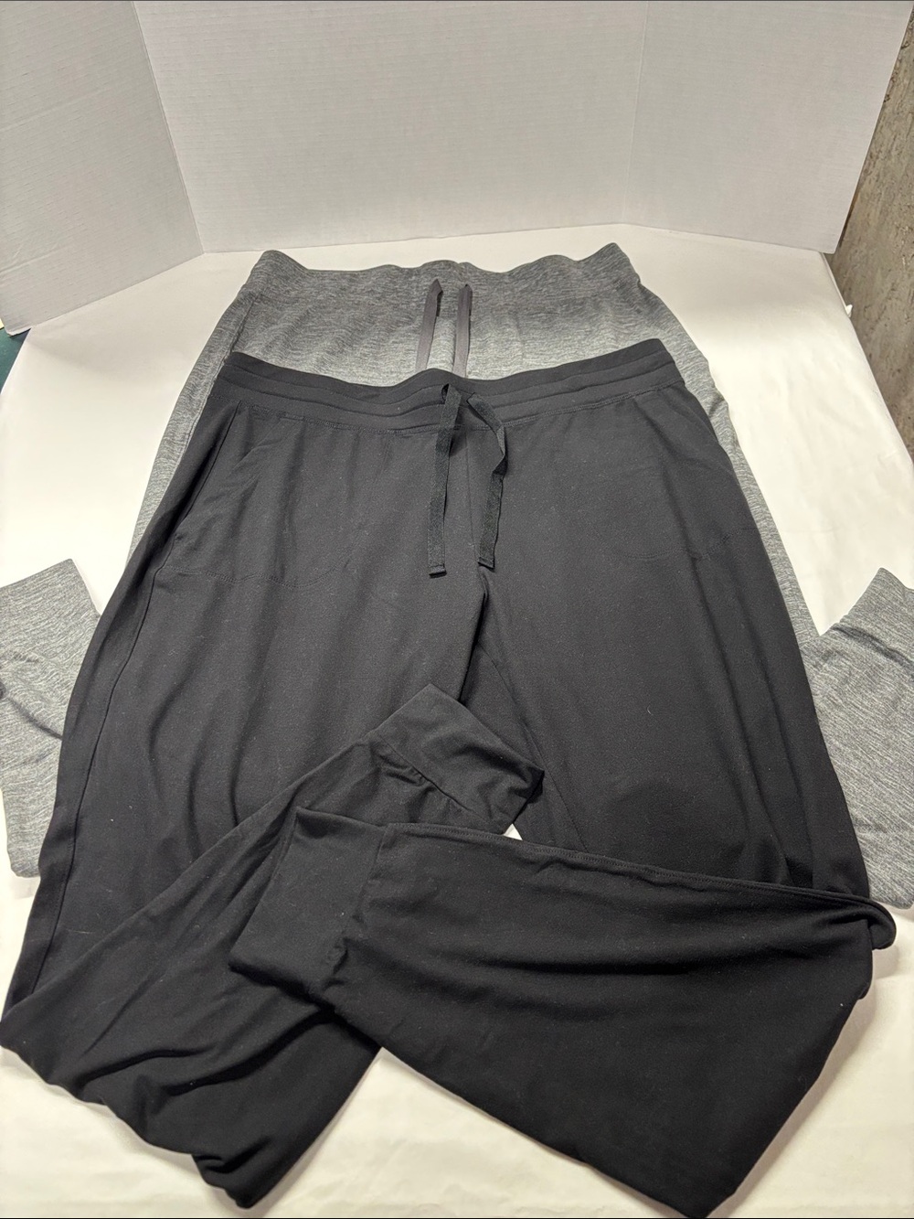 Lot of 2. Women’s black and grey joggers. Casual Comfort
